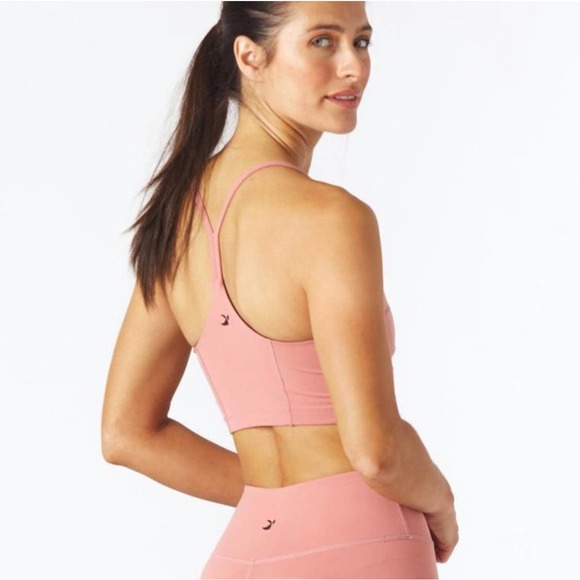 Glyder Forma 101 Contour Racerback Sport Bra Clay Pink Size XS NWT - Picture 2 of 7